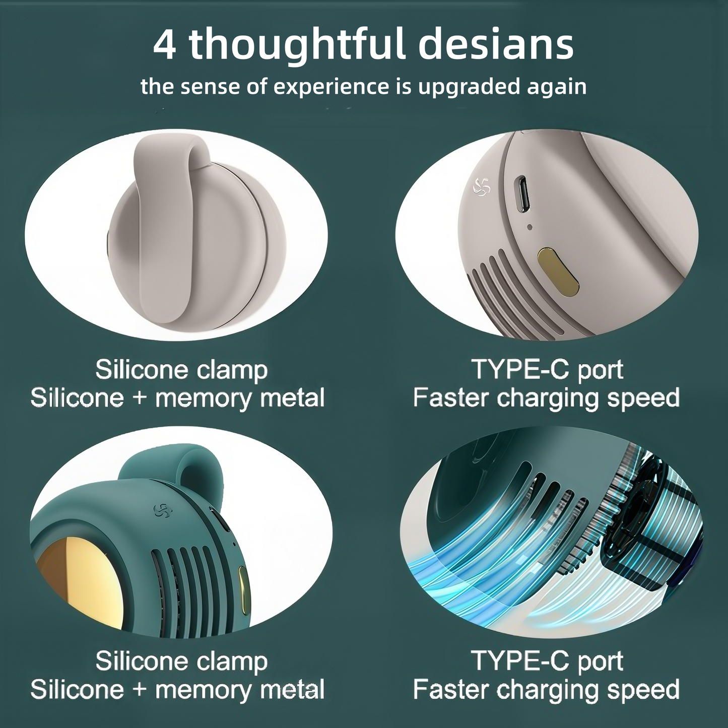 Portable Silent Mini Bladeless Electric Fan