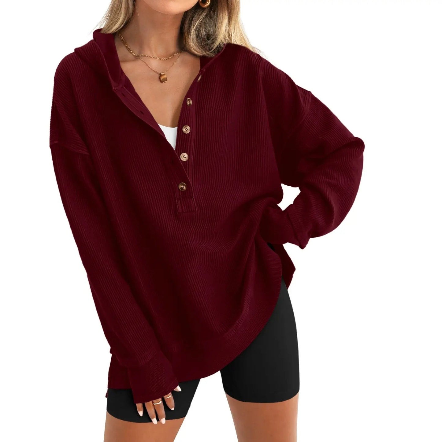 Womens Fashion Long Sleeve Hoodie