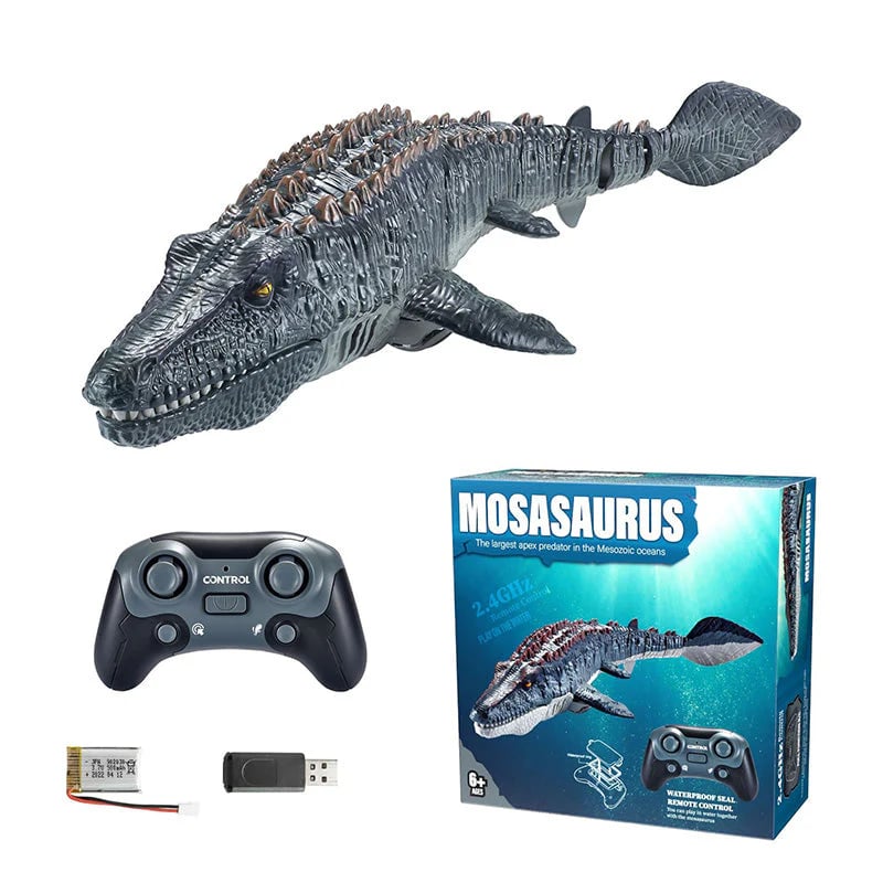 2.4G RC Mosasaurus Swimming Toy with Spray