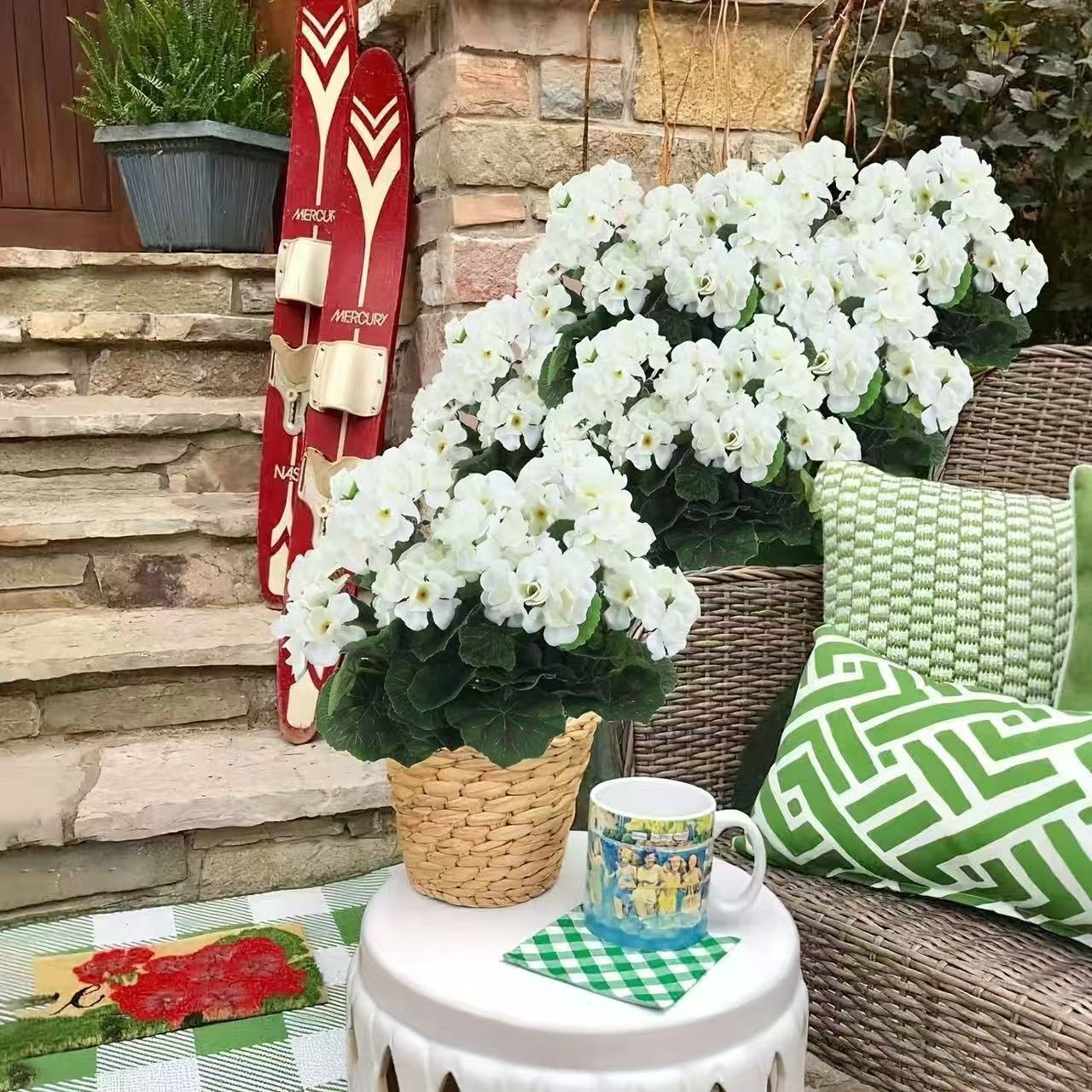 🎁 Mother’s Day 60% OFF - Artificial Geranium Flowers For Outdoors