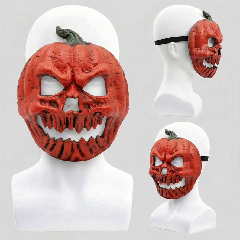 🔥LAST DAY 50% OFF -The Evil Jack-O'-Lantern🎃 Premium Pumpkin Skull Horror Mask