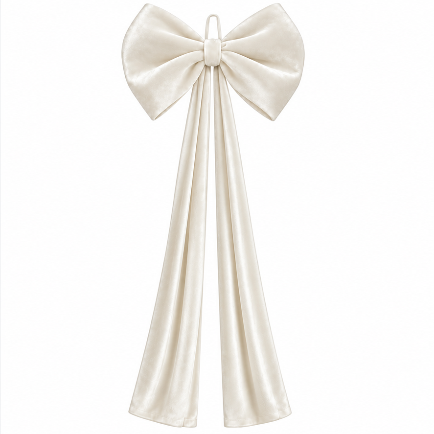 Velvet Christmas Tree Topper Bow, Large Bow for Christmas Tree Decorations