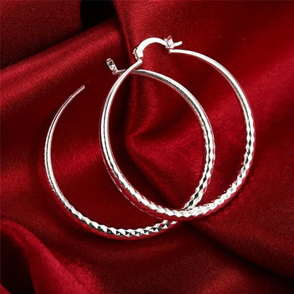 🎉Limited-time Special Offer🎁Diamond-Cut Hoop Earrings for Women – Elegant, Sparkling 💎