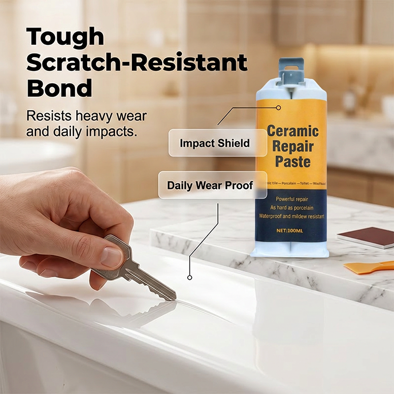 Scratch resistant repair bond