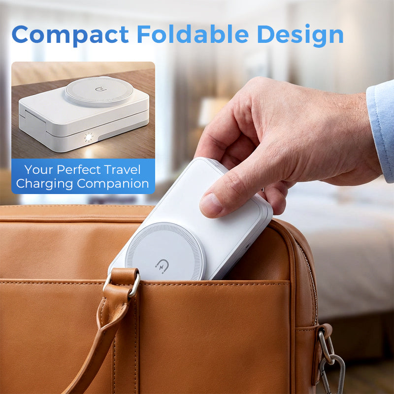 ⚡ 3-in-1 Foldable Wireless Charging Station for iPhone, Apple Watch & AirPods