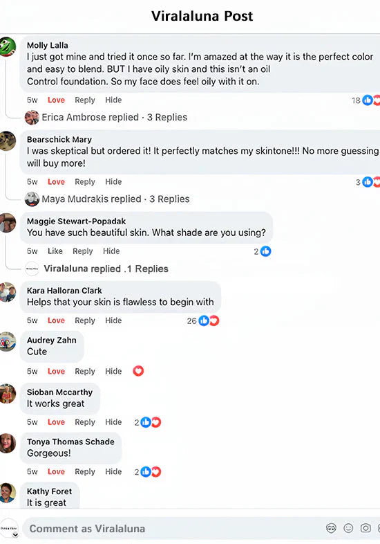 Original customer comment screenshot