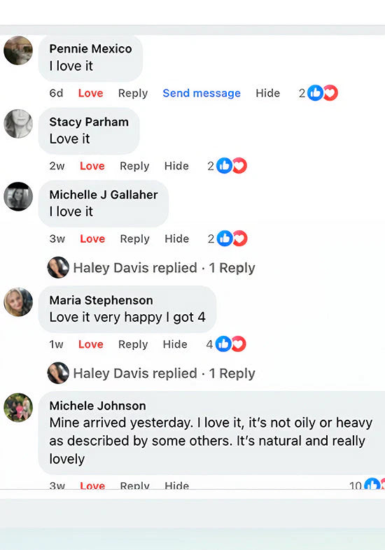 Original customer comment screenshot